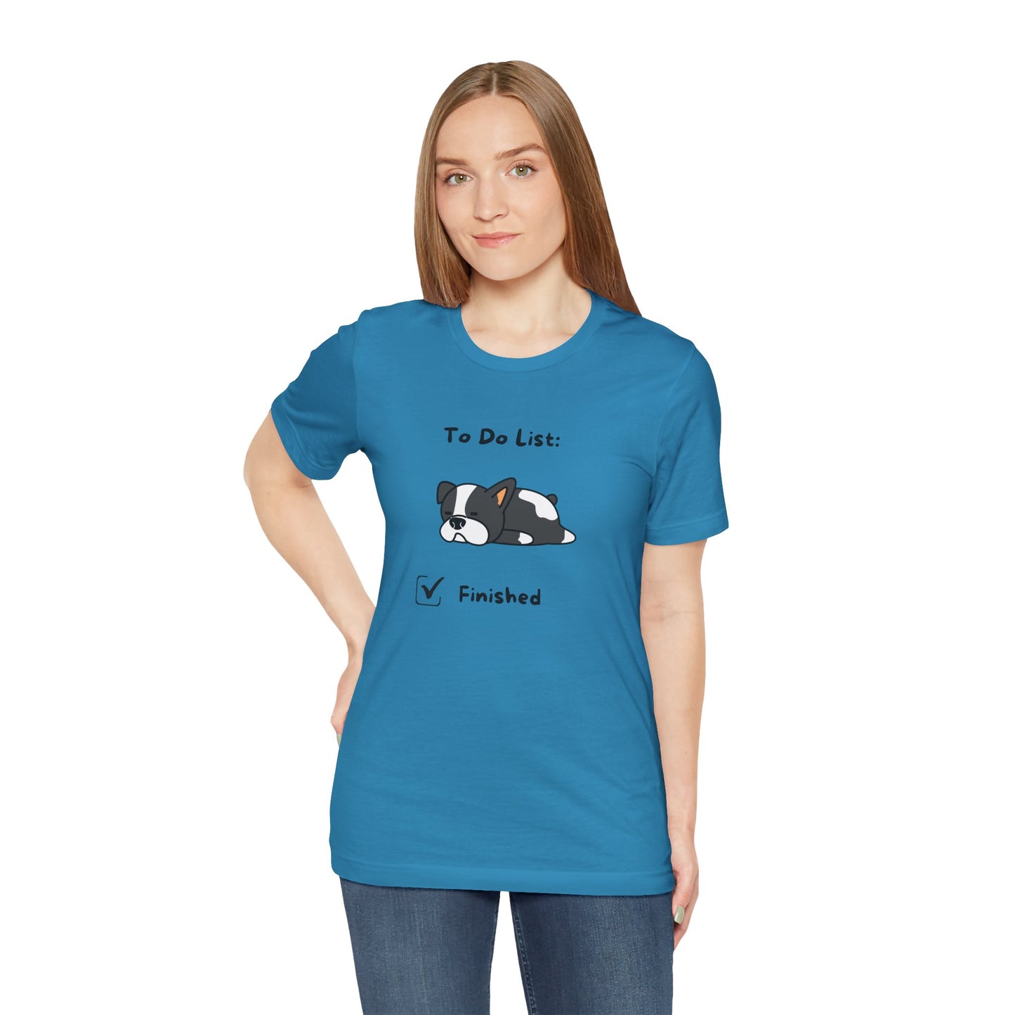 To Do List. Finished. Unisex Jersey Short Sleeve Tee