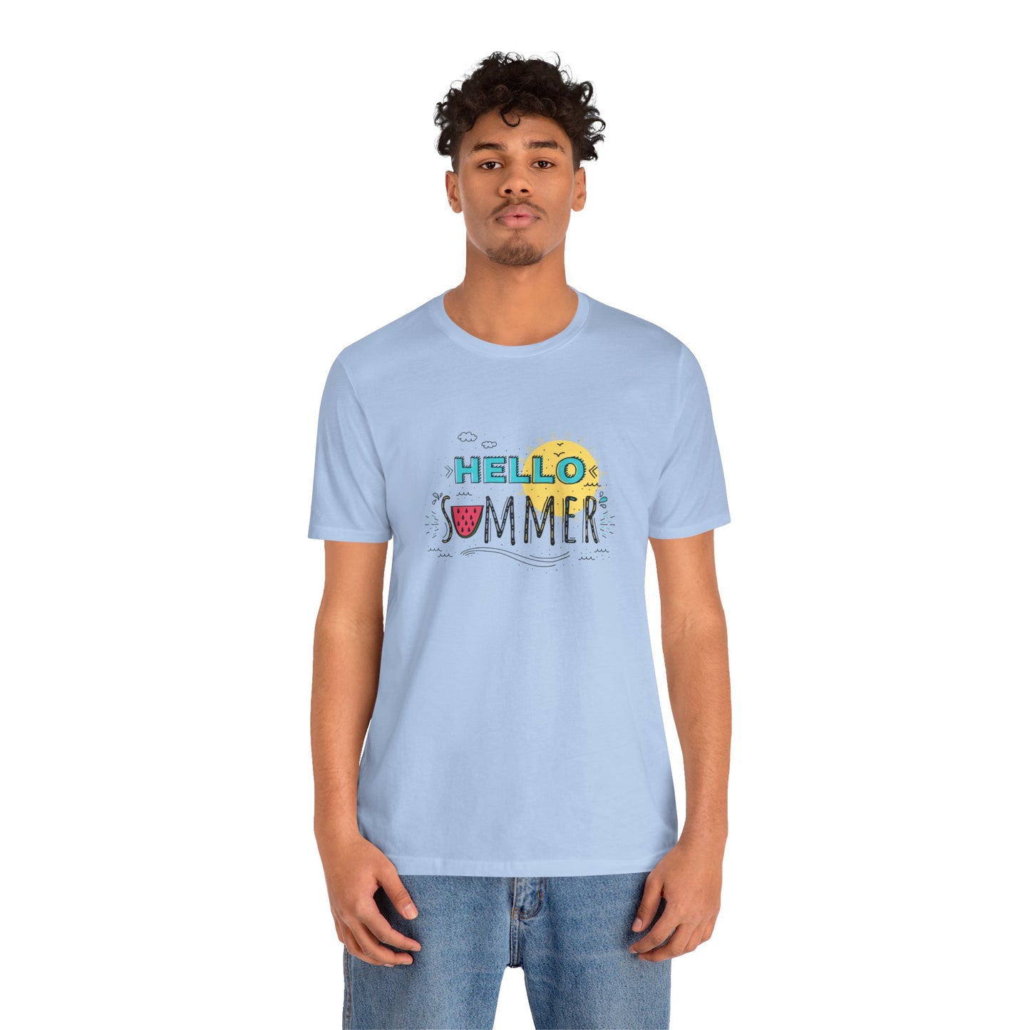 Hello Summer. Unisex Jersey Short Sleeve Tee