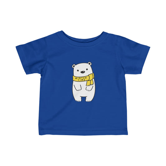 Winter Time BK Bear. Infant Fine Jersey Tee