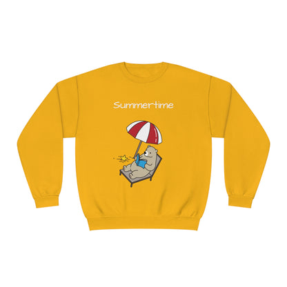 Summertime. Bear. Unisex NuBlend® Crewneck Sweatshirt