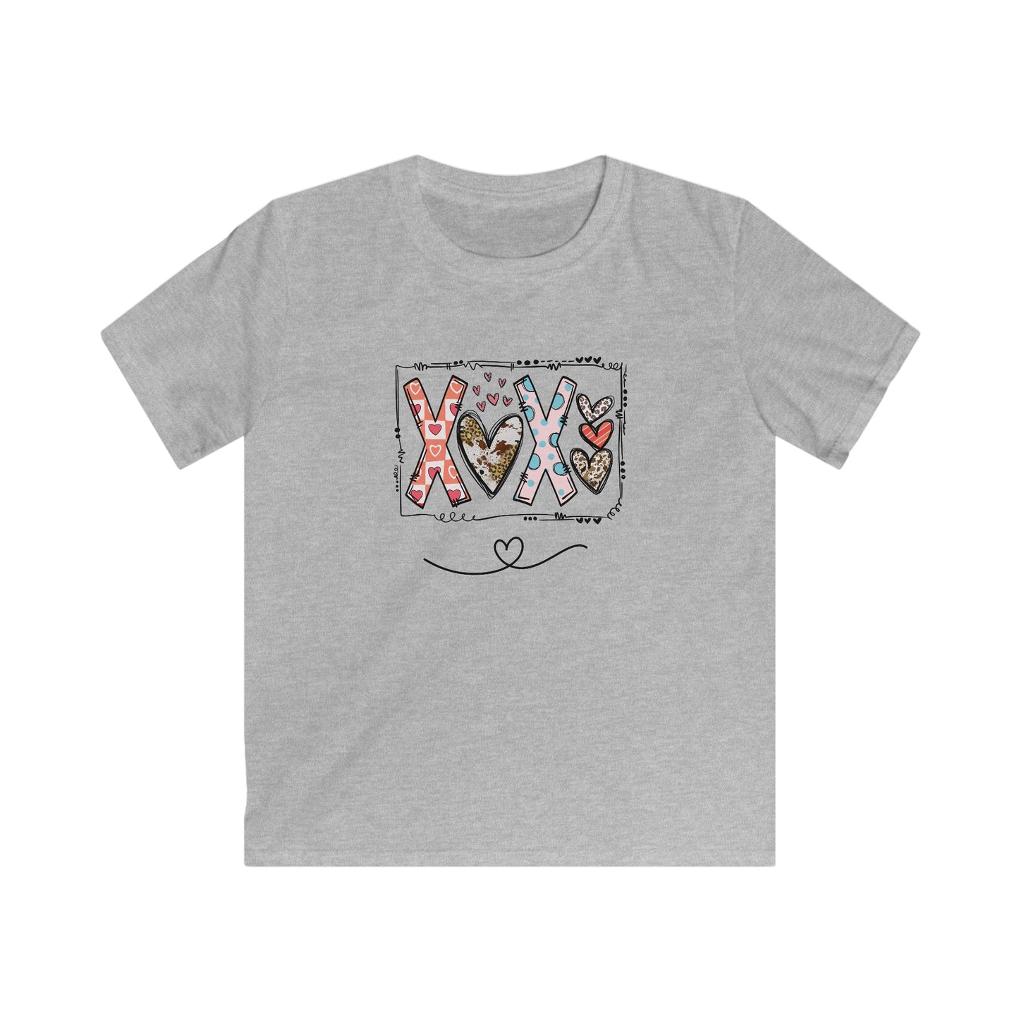 Sign of Love. XOXO. Kids Softstyle Tee