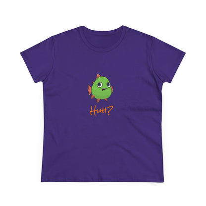 Fish In Total Disbelief. Women's Midweight Cotton Tee