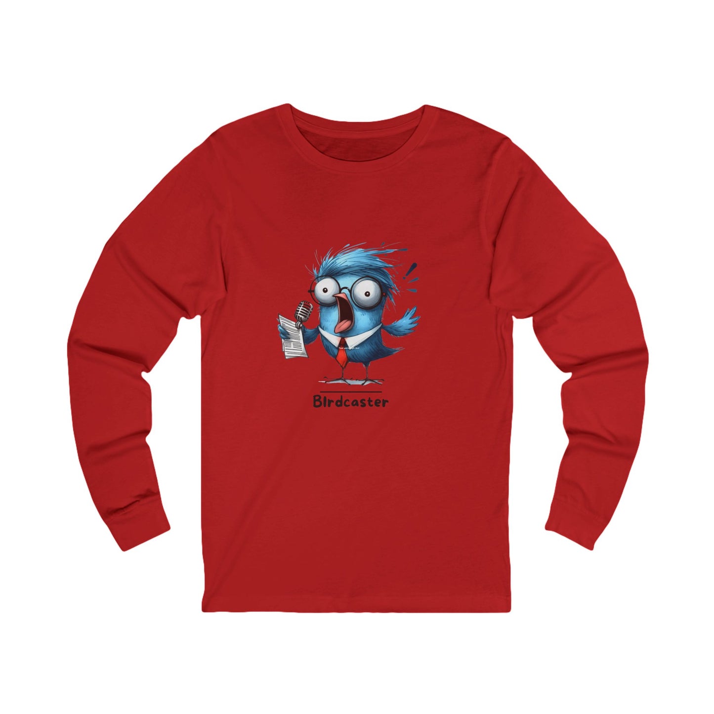 Birdcaster Long Sleeve Tee – Funny Bird Shirt with Forecast Vibes
