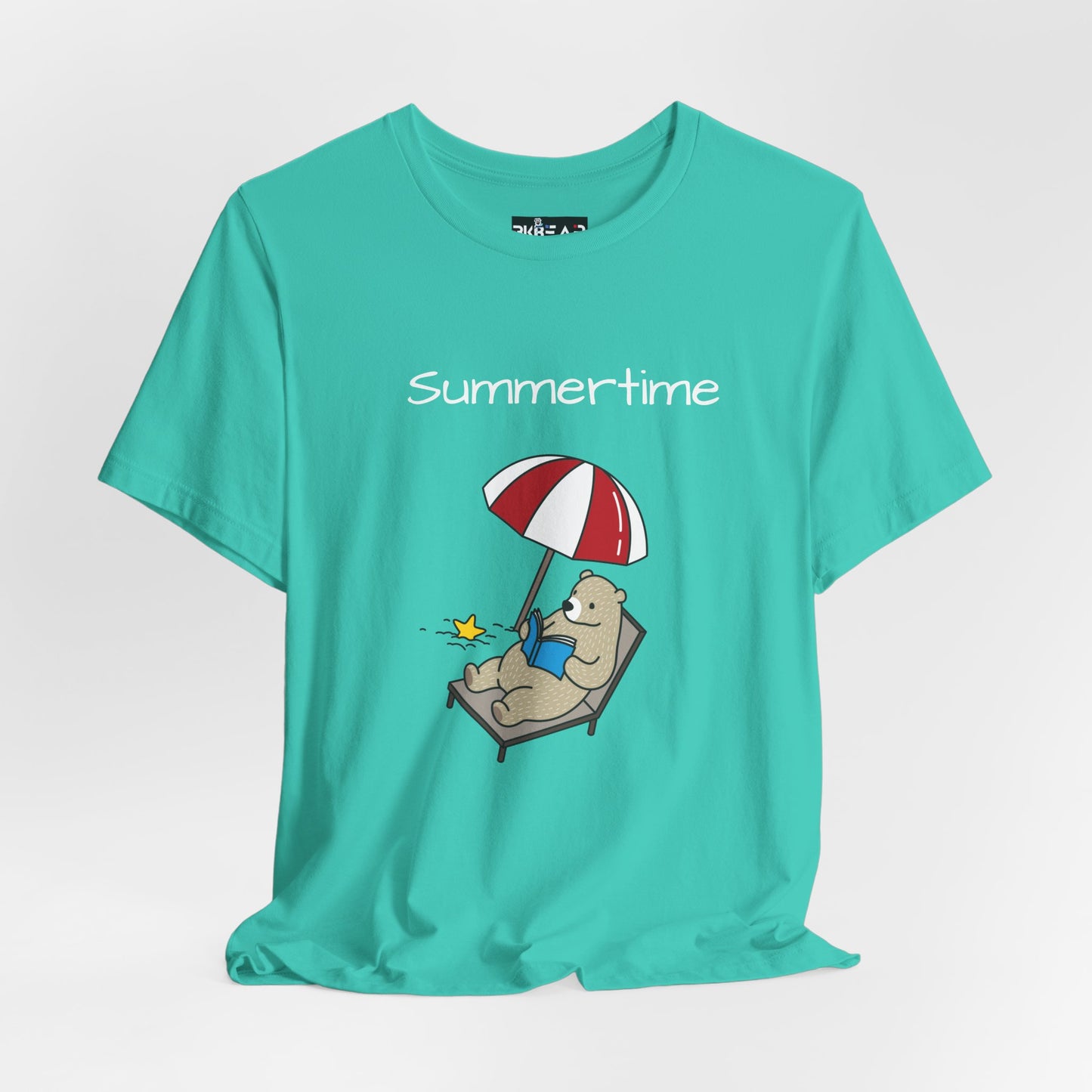 Summertime. Bear.  Unisex Jersey Short Sleeve Tee