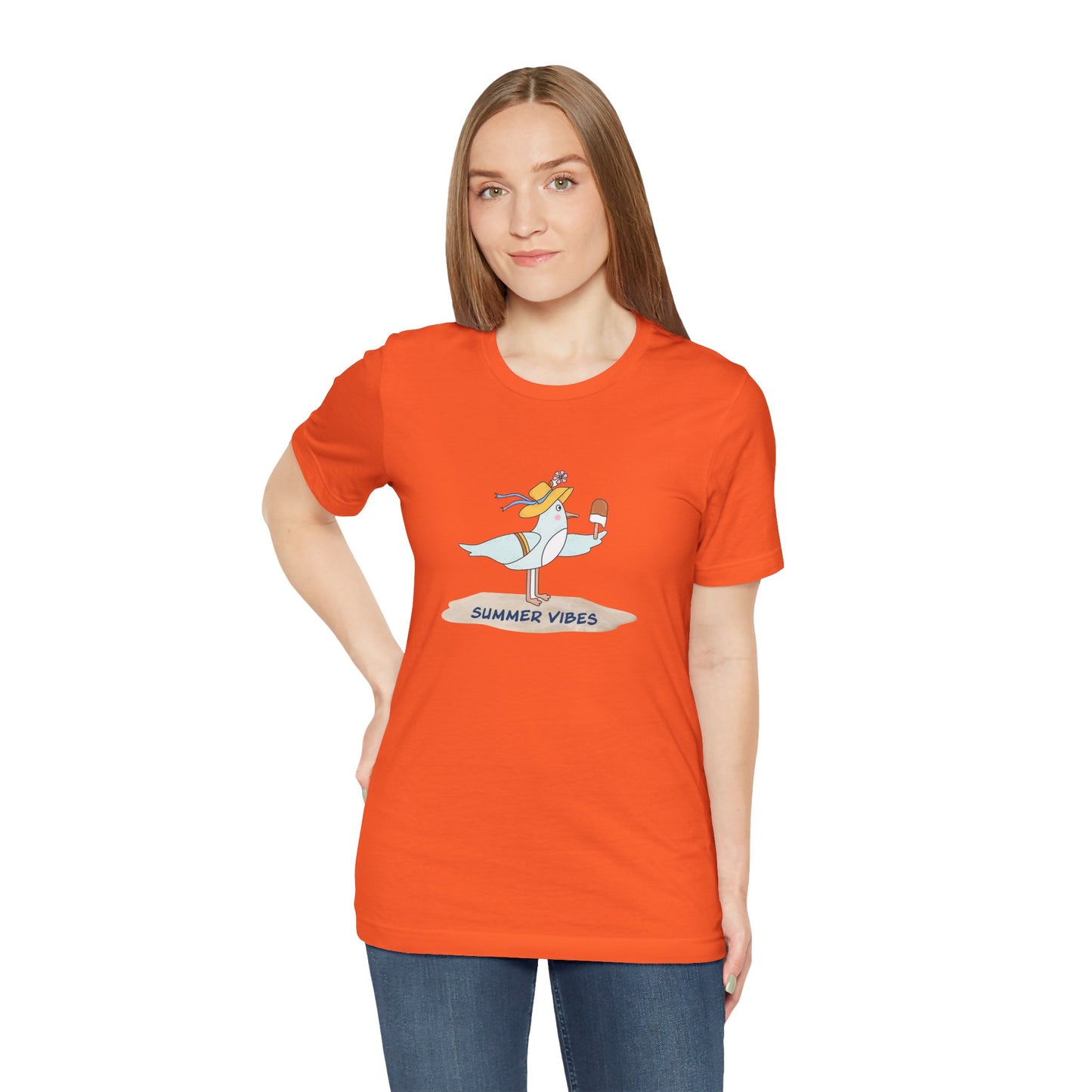 Regal Seagull Summer Vibes. Unisex Jersey Short Sleeve Tee