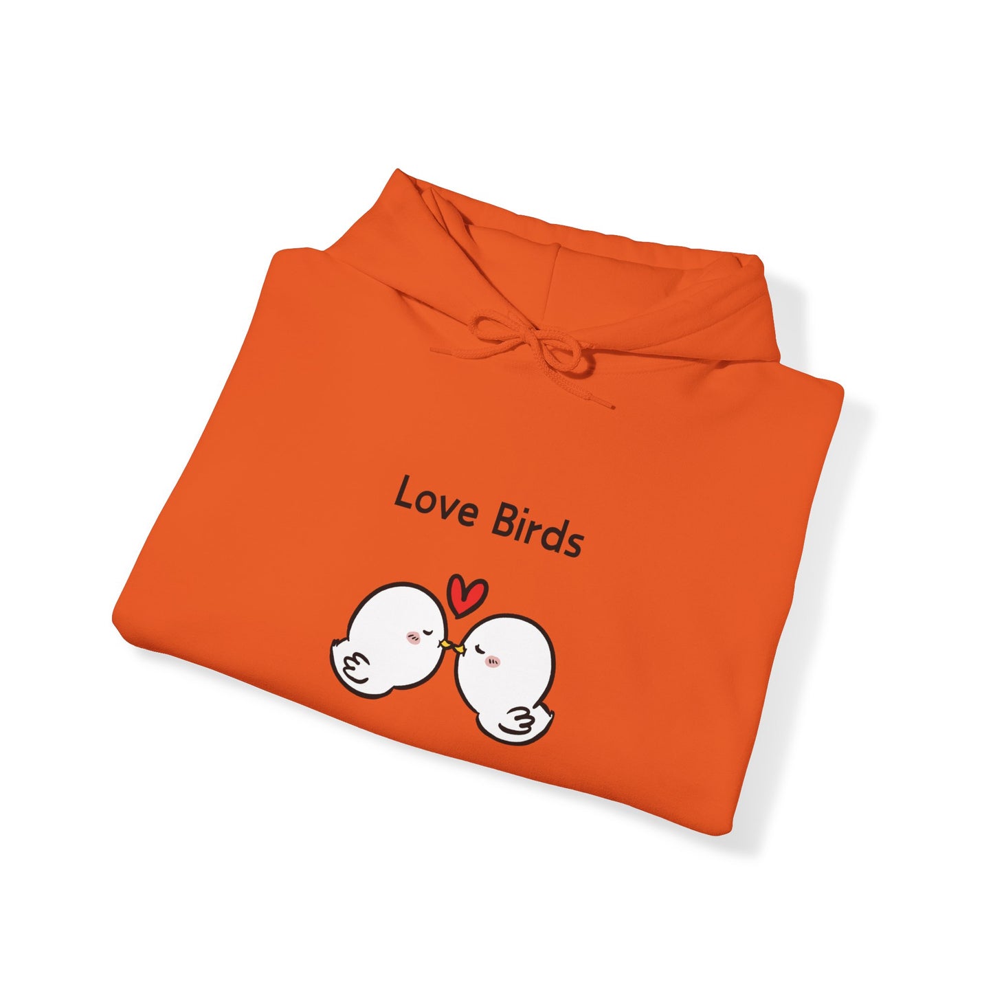 White Canary Love Birds. Unisex Hooded Sweatshirt.