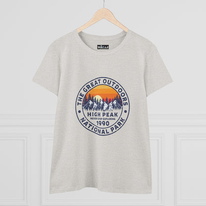 Never Stop Exploring – National Park T-Shirt for Women