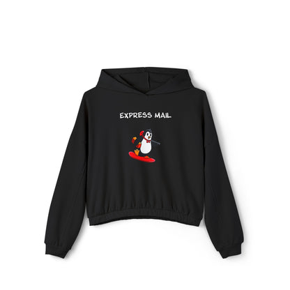 Express Mail.  Women's Cinched Bottom Hoodie