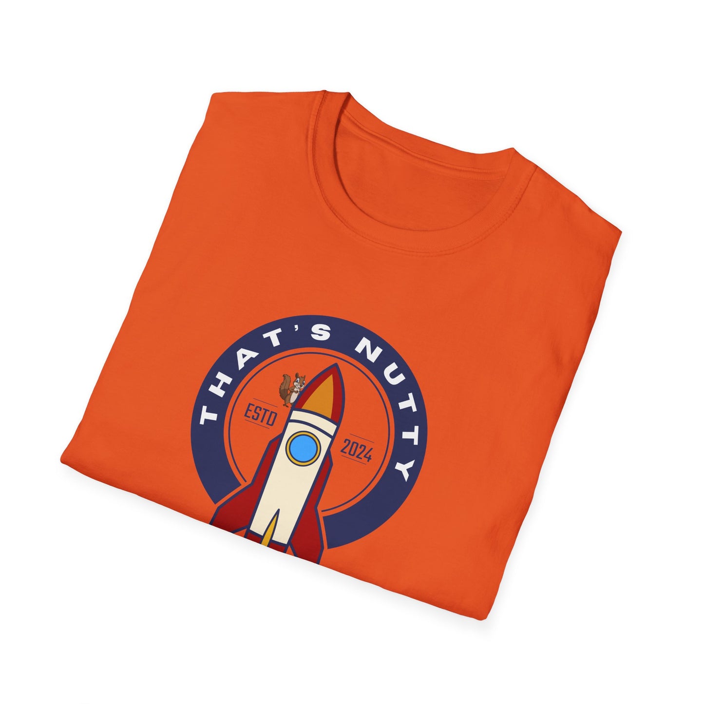 That’s Nutty On A Rocket Ship – Unisex Softstyle Rocket Ship Graphic Tee