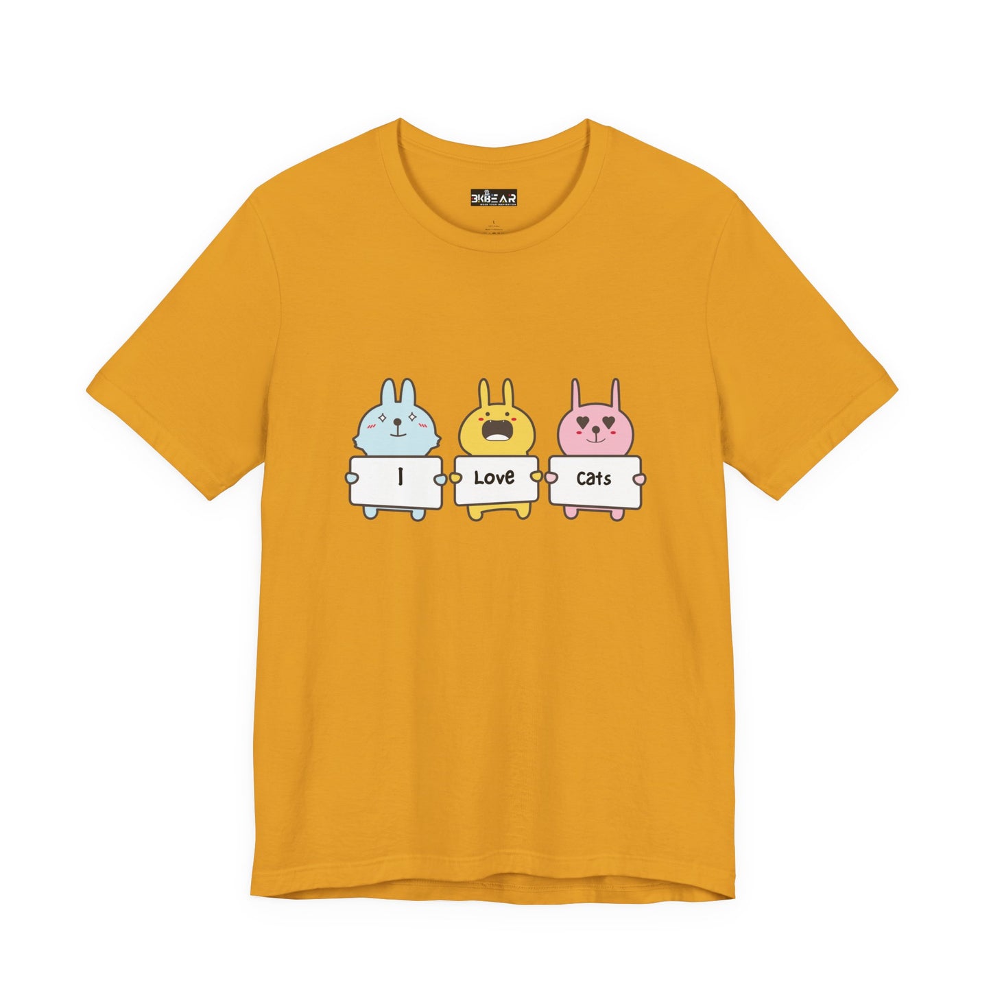 I Love Cats. Women's Unisex Jersey Short Sleeve Tee