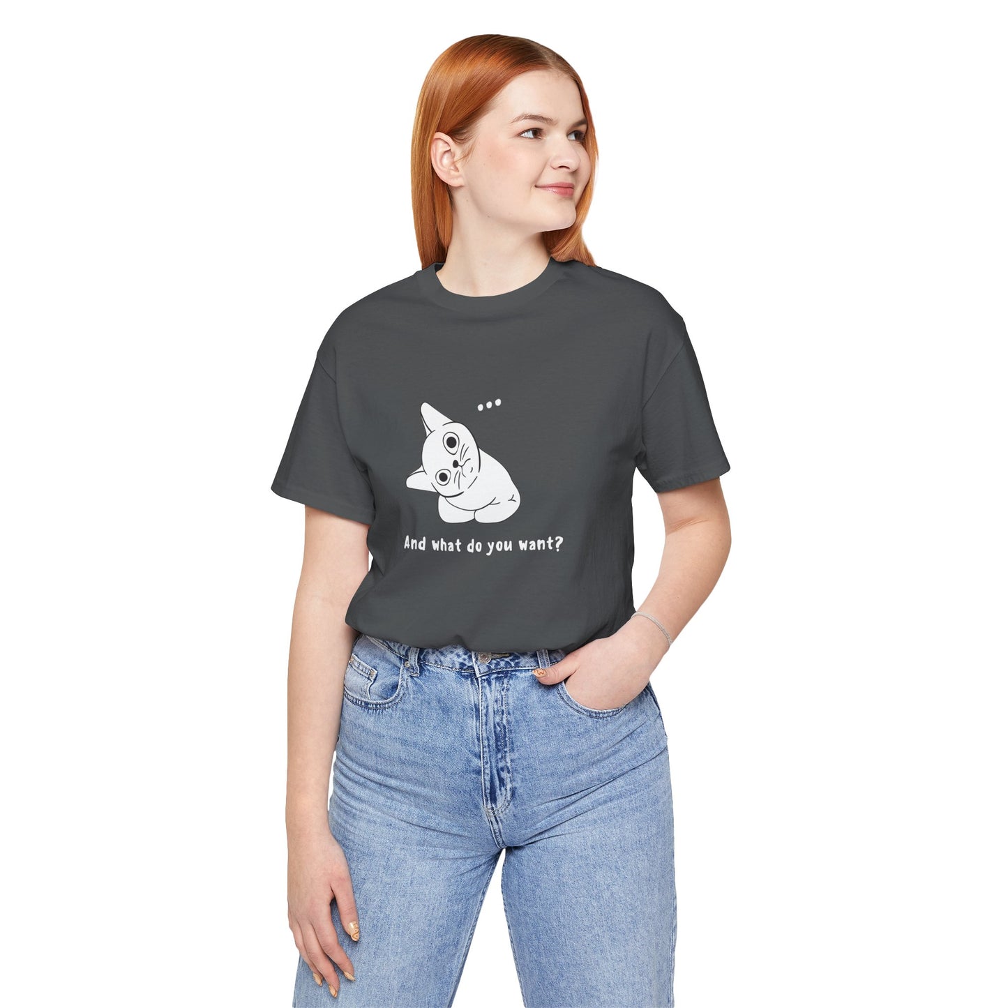 Vexing Cat Wondering What You Want. Unisex Jersey Short Sleeve Tee