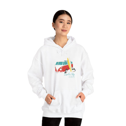 Surfs Up Dude. Unisex Heavy Blend™ Hooded Sweatshirt