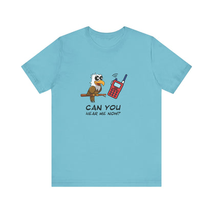 Burrowing Owl. Can You Hear Me Now? Unisex Jersey Short Sleeve Tee