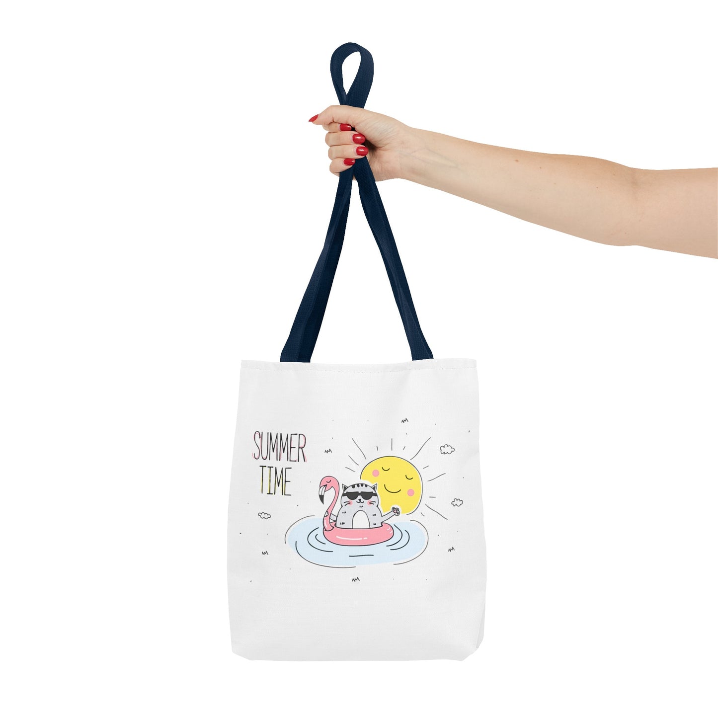 Jingles The Summertime Cat. Tote Bag (AOP)