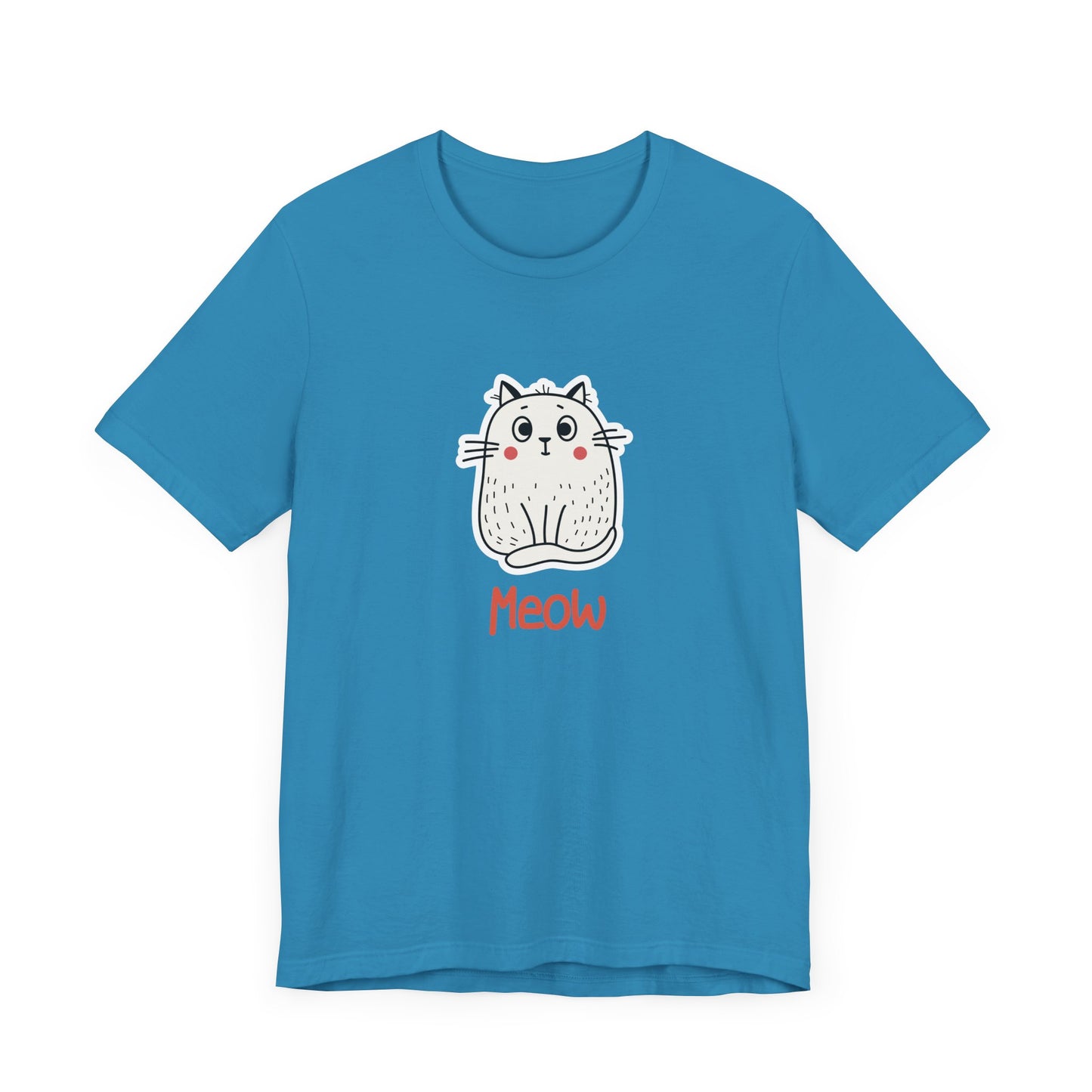 Loki The Cat. Meow. Unisex Jersey Short Sleeve Tee