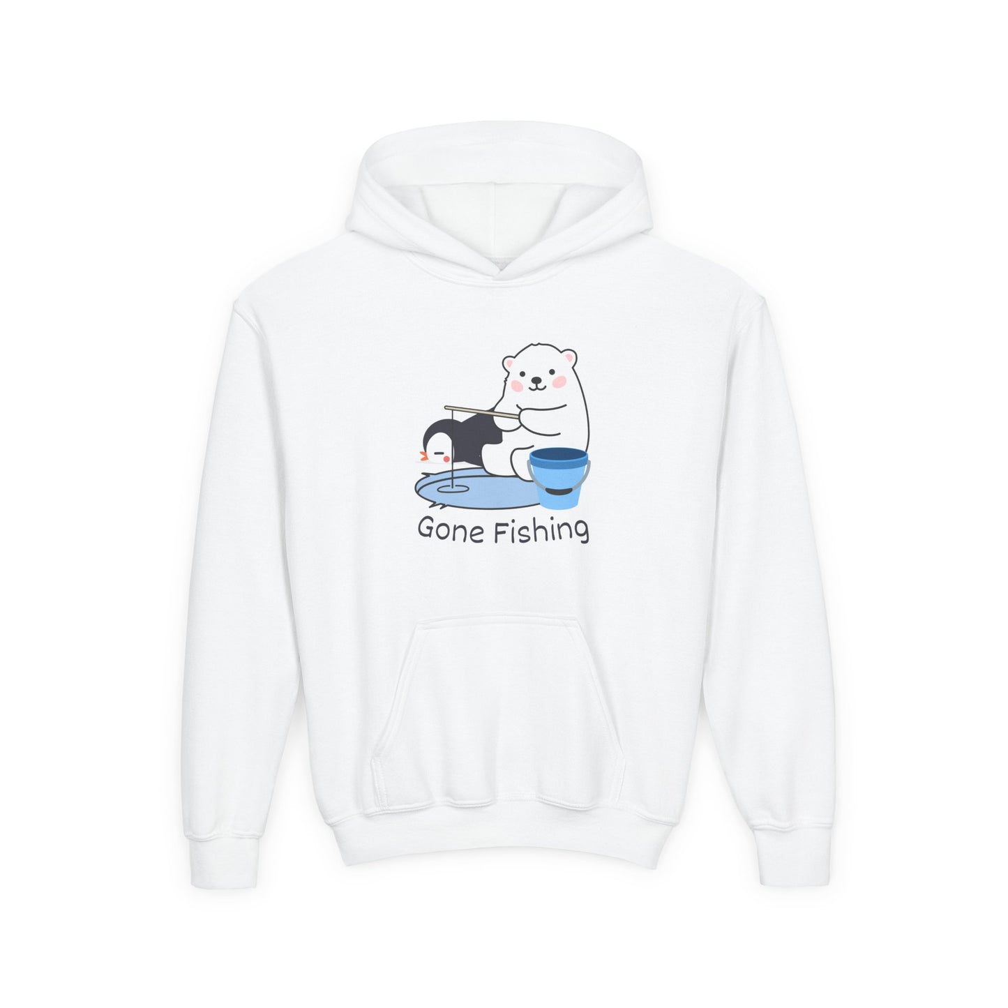 Gone Fishing. Kids Hoodie