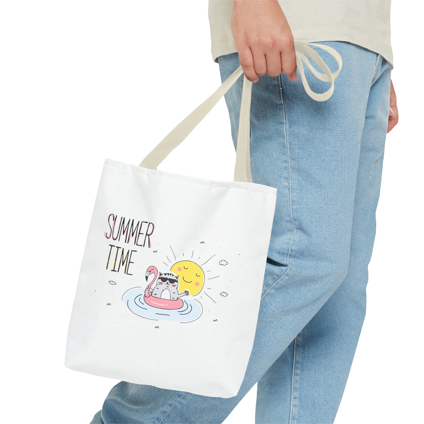 Summer Time Cat. Tote Bag (AOP)