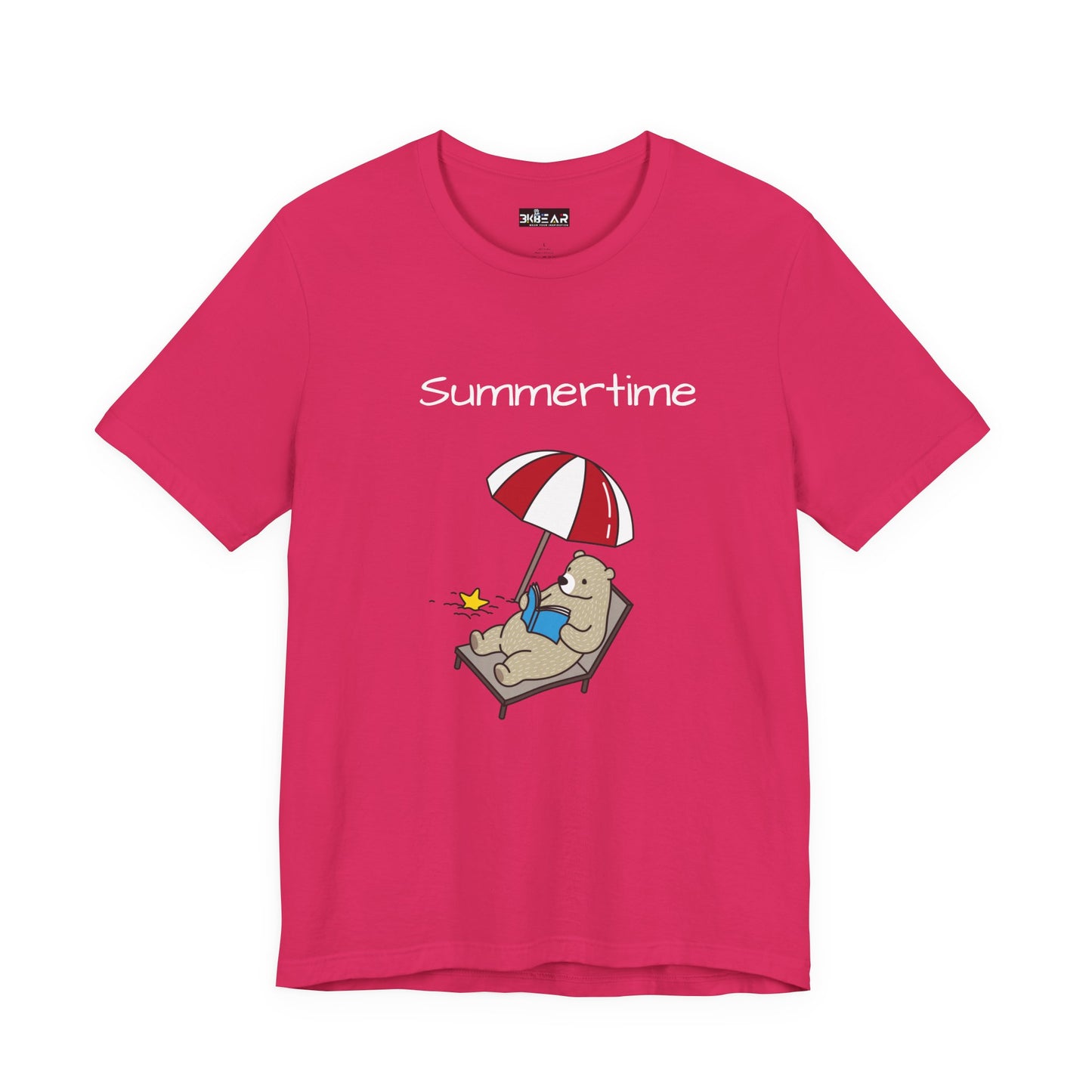 Summertime. Bear.  Unisex Jersey Short Sleeve Tee