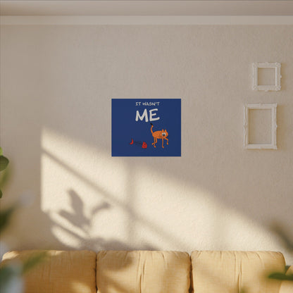 Canvas Print - Funny Cat Leo Saying 'It Wasn't Me'