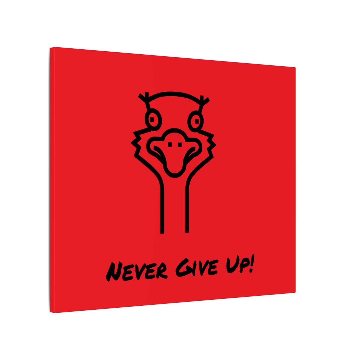 Oscar The Ostrich and JimmyV Never Gave Up. Canvas Gallery Wraps