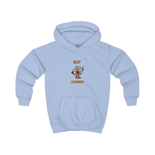 Say Cheese To the Camera. Kids Hoodie