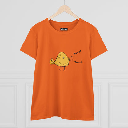 Tweet. Tweet. Women's Midweight Cotton Tee
