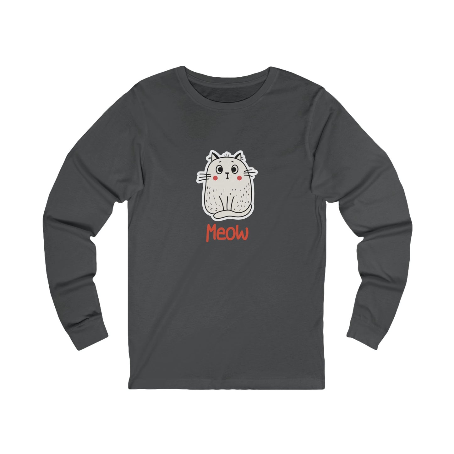 Loki The Cat. Meow.  Unisex Jersey Long Sleeve Tee.