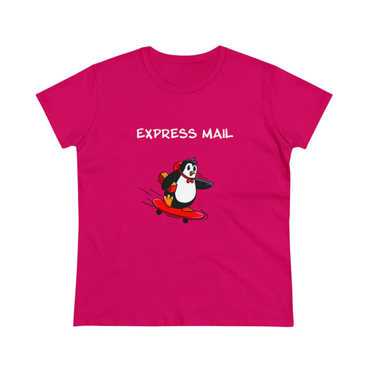 Express Mail. Women's Midweight Cotton Tee