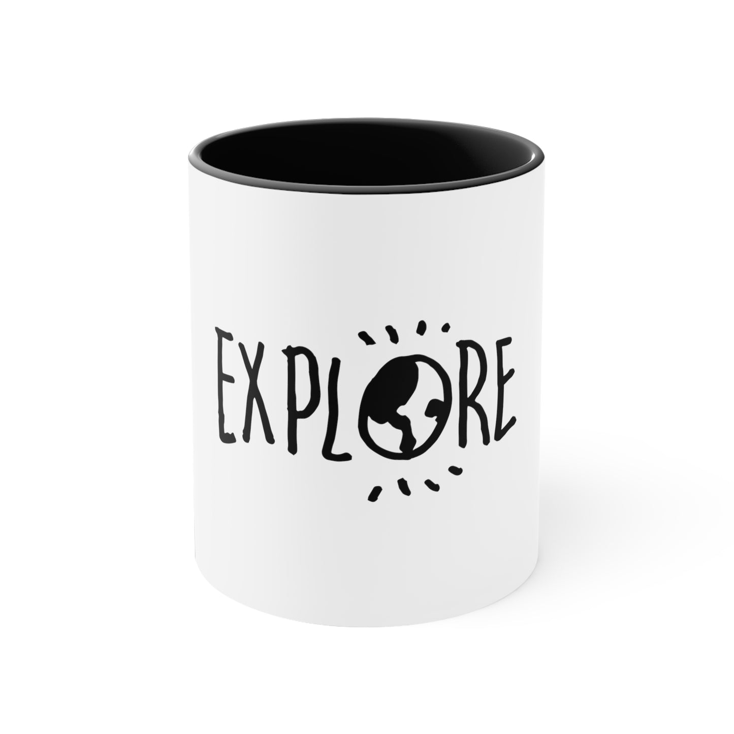 Explore. Accent Coffee Mug, 11oz