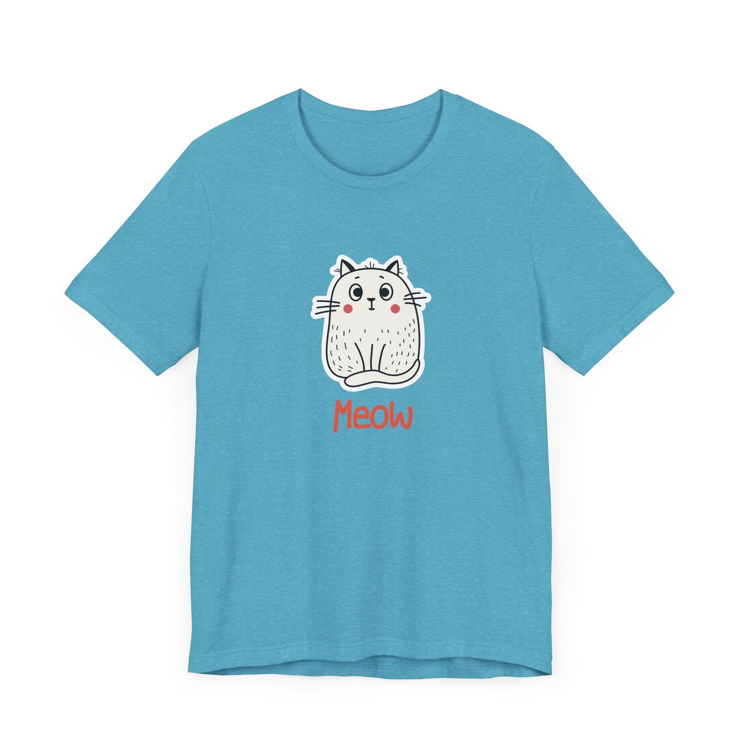 Loki The Cat. Meow. Unisex Jersey Short Sleeve Tee