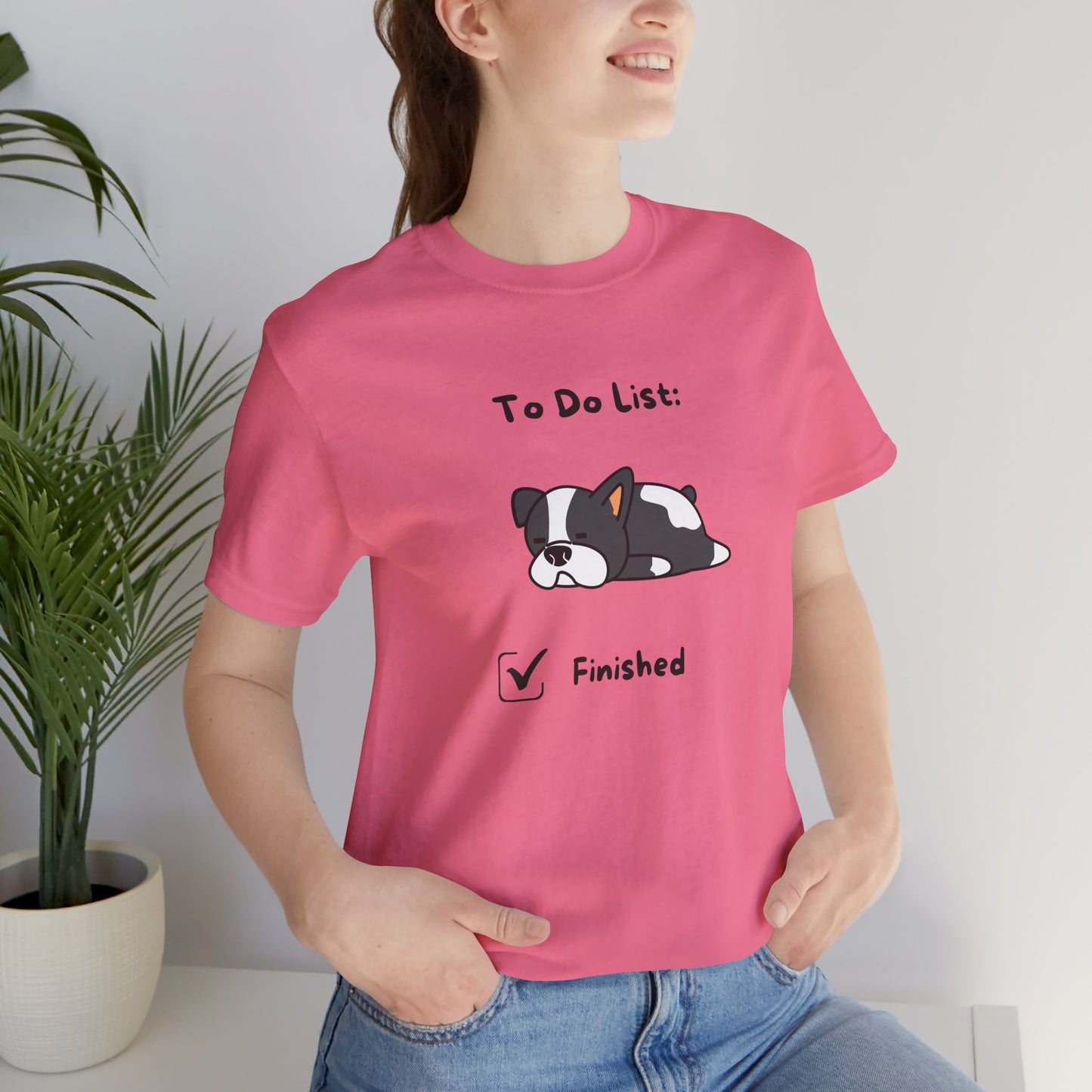 To Do List. Finished. Unisex Jersey Short Sleeve Tee