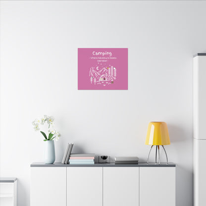 Camping. Where Adventure Meets Cuteness. Canvas Gallery Wraps