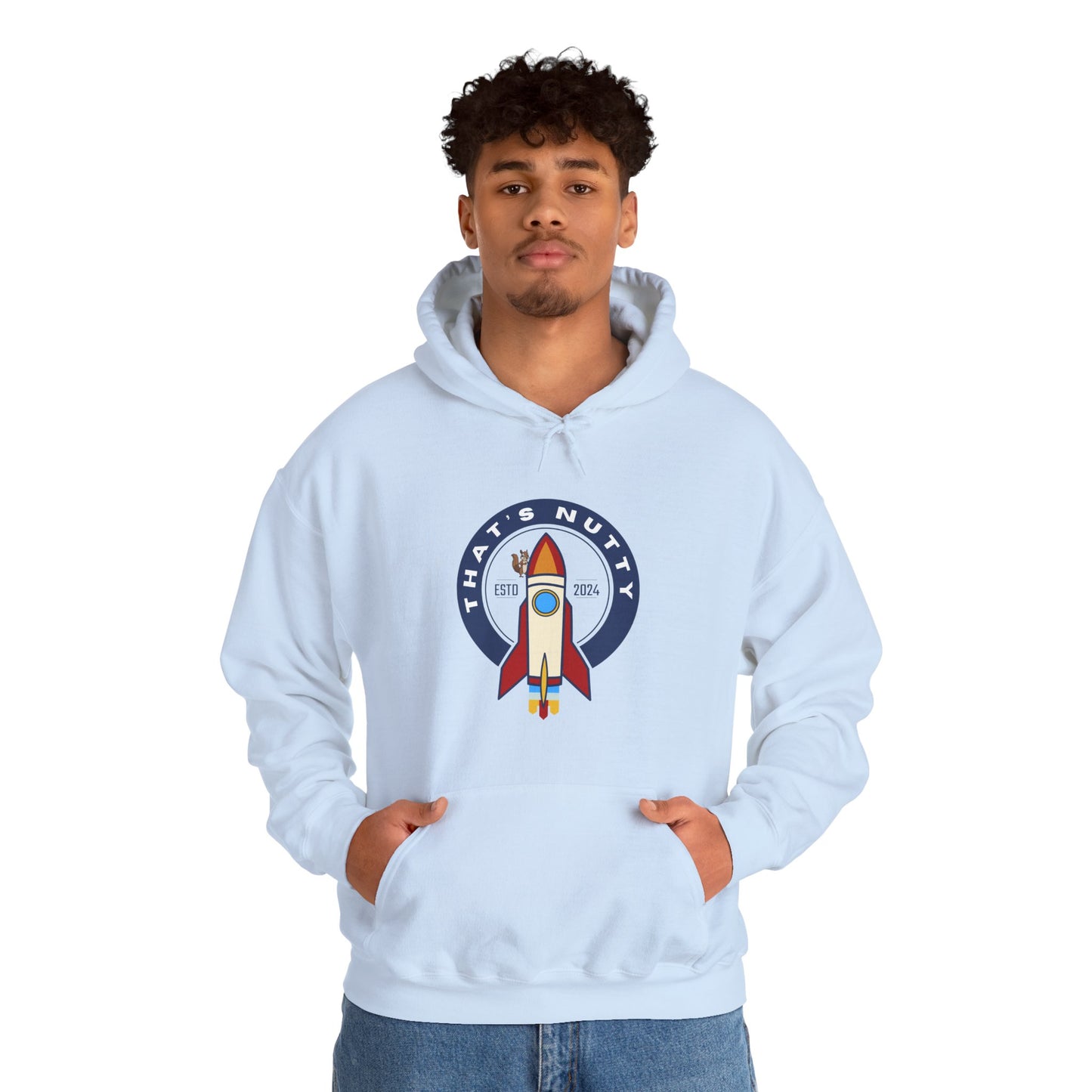 That's Nutty On A Rocket Ship Hooded Sweatshirt