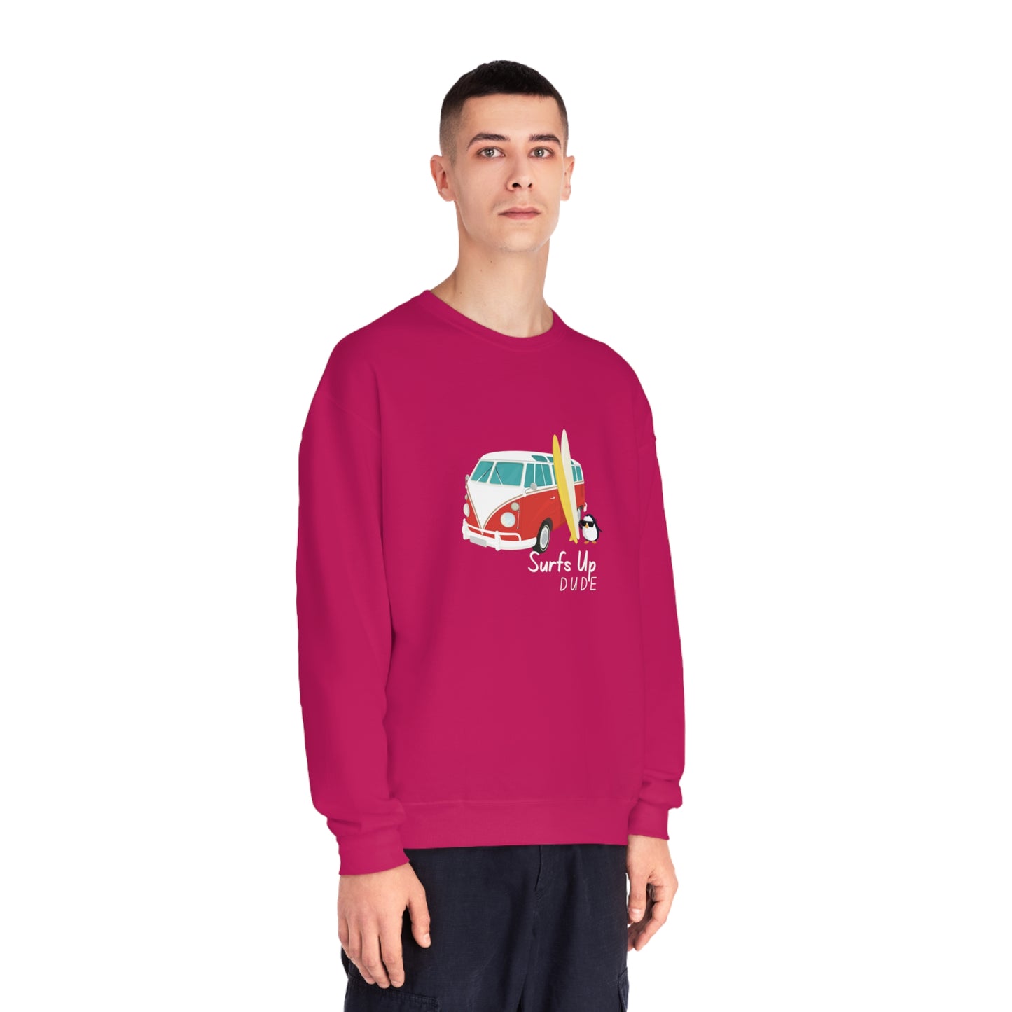 Surfs Up Dude. Unisex NuBlend® Crewneck Sweatshirt