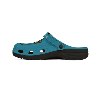 Summer Vibing Van Rubber Clogs For Men- Turquois