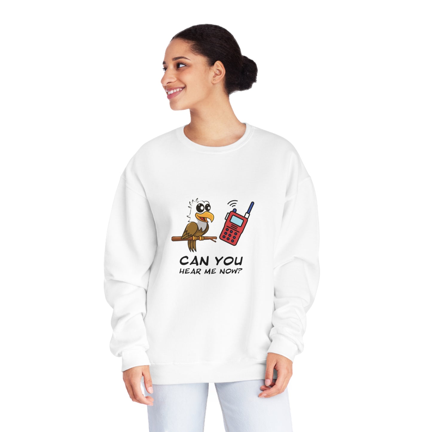 Burrowing Owl. Can You Hear Me Now? Unisex NuBlend® Crewneck Sweatshirt