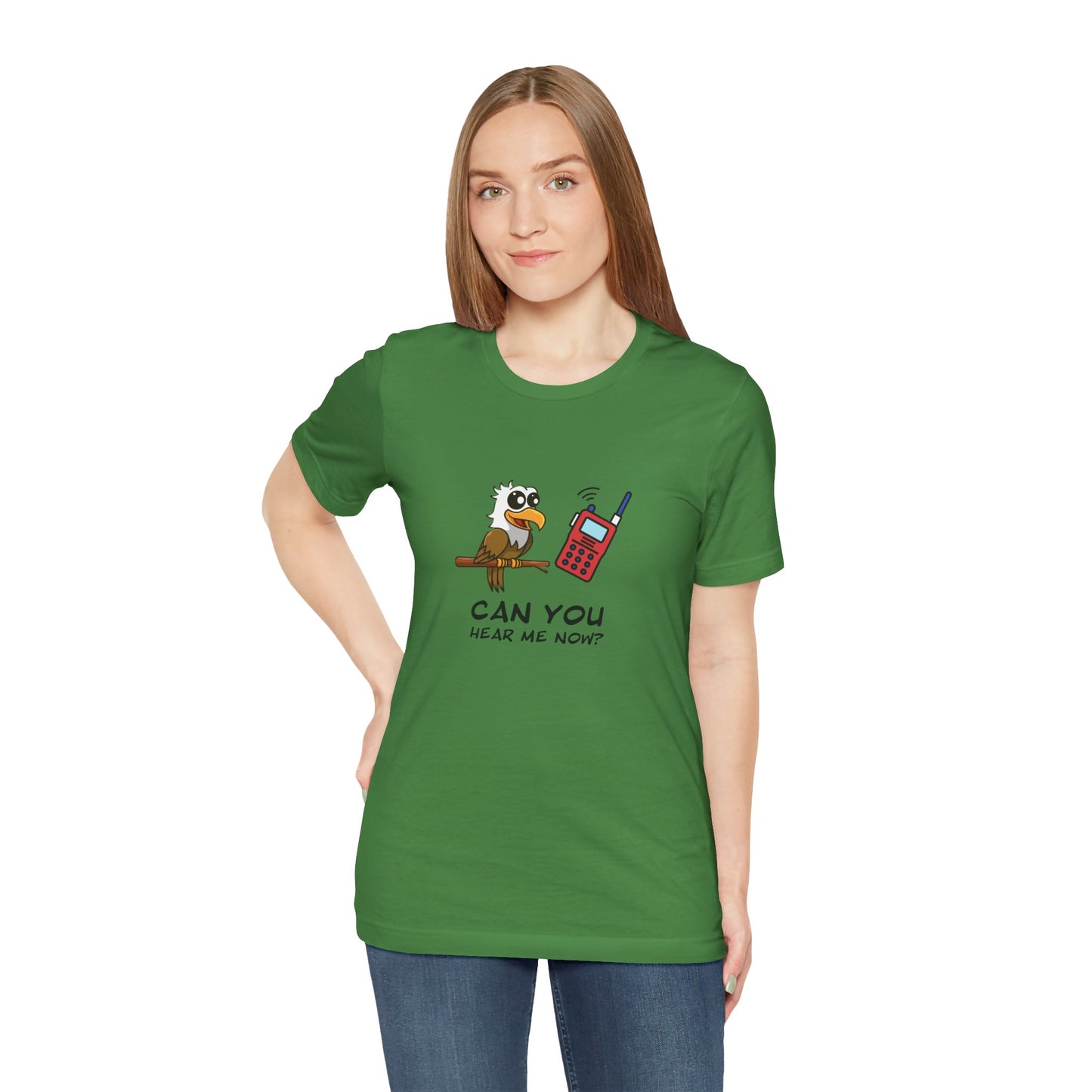 Burrowing Owl. Can You Hear Me Now? Unisex Jersey Short Sleeve Tee