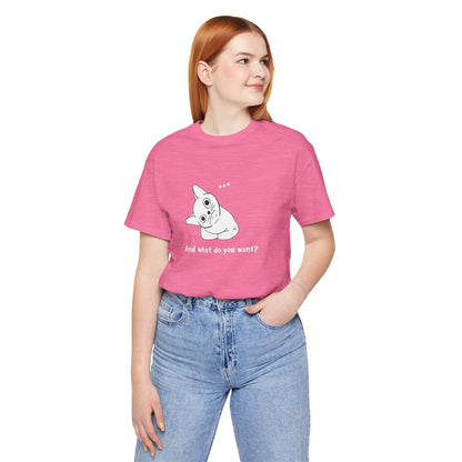 Vexing Cat Wondering What You Want. Unisex Jersey Short Sleeve Tee