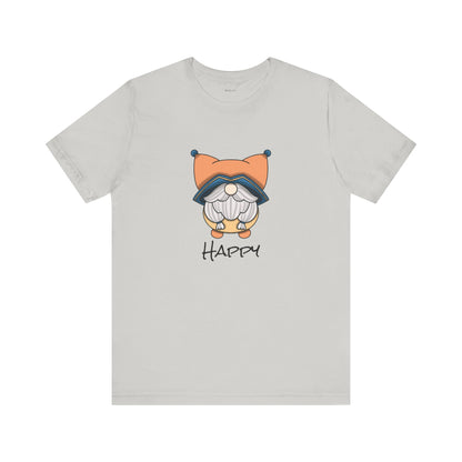 Happy. Gnome. Unisex Jersey Short Sleeve Tee