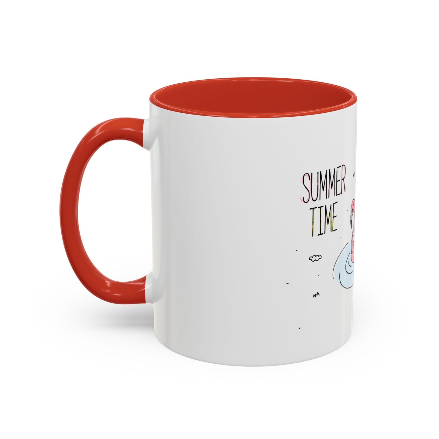 Jingles The Summertime Cat. Accent Coffee Mug, 11oz