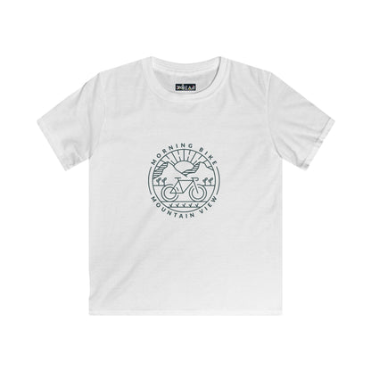 Morning Bike Mountain View Adventure Kids T-Shirt