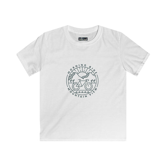 Morning Bike Mountain View Adventure Kids T-Shirt