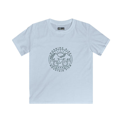 Morning Bike Mountain View Adventure Kids T-Shirt