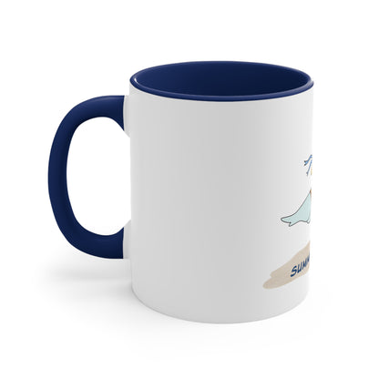 Regal Seagull Summer Vibes. Accent Coffee Mug, 11oz