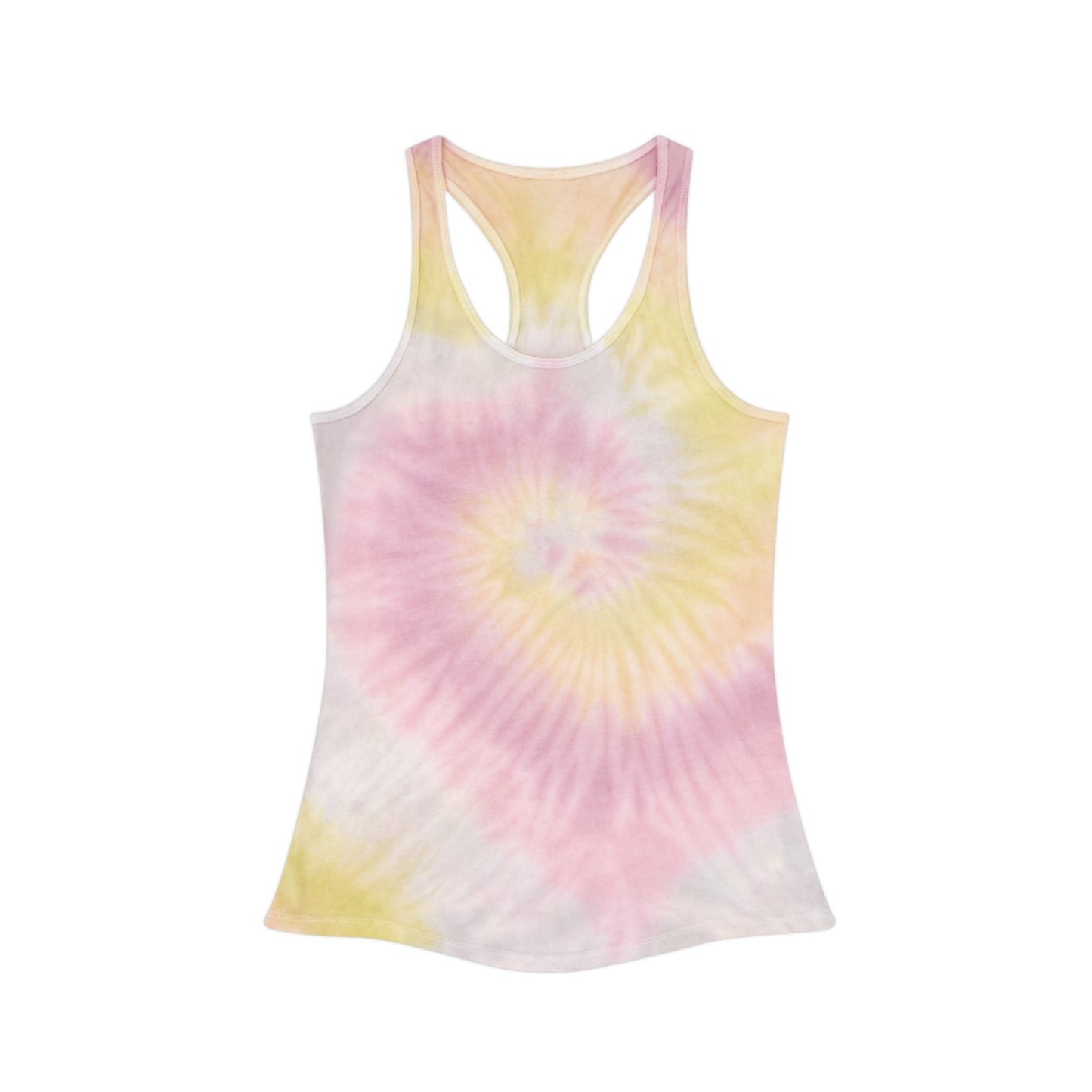 Dessert Rose. Tie Dye Racerback Tank Top