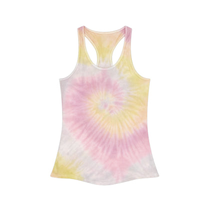 Dessert Rose. Tie Dye Racerback Tank Top