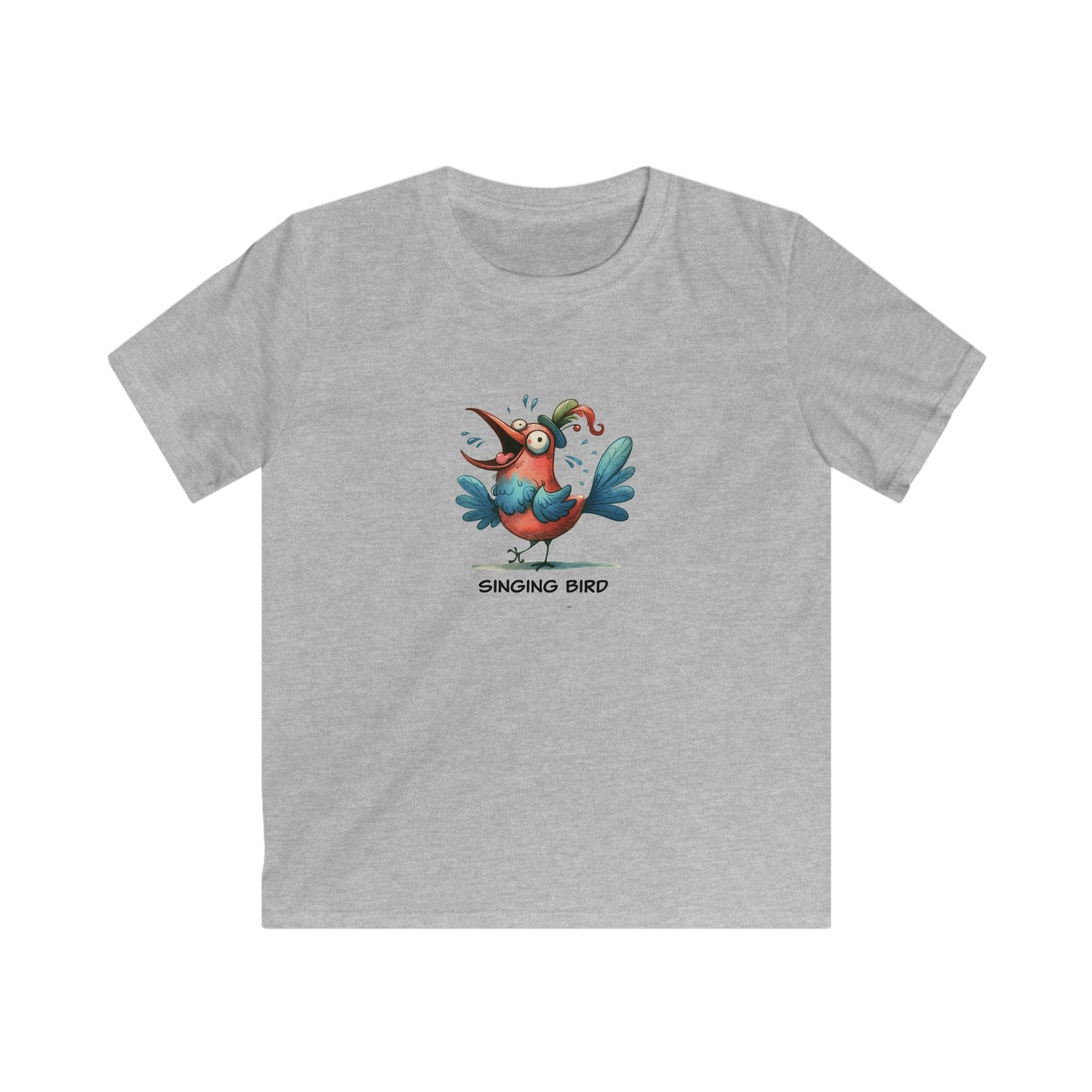 Singing Bird. Kids Softstyle Tee