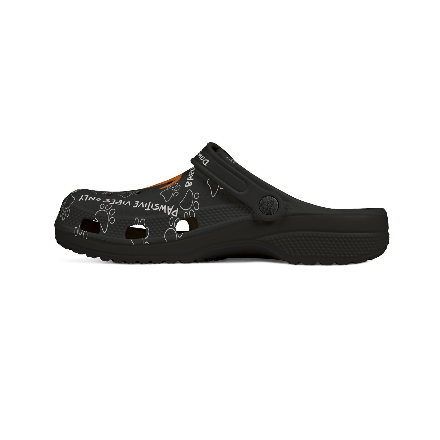 Black Dawgs For A Cause Rubber Clogs For Men