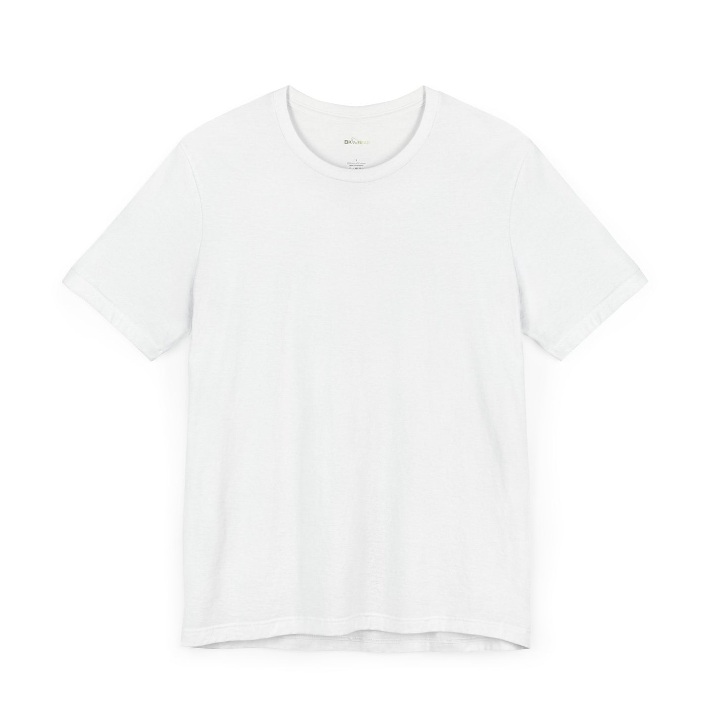 Solid White Blend. Unisex Jersey Short Sleeve Tee
