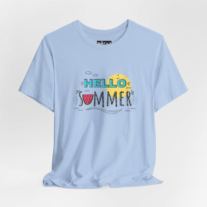 Hello Summer. Unisex Jersey Short Sleeve Tee
